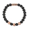 Thumbnail Image 2 of Previously Owned - Bulova Jewelry Latin GRAMMY AWARDS® 8.3mm Stainless Steel and Lava Stone Bead Bracelet - 7.5&quot;
