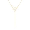 Thumbnail Image 1 of Previously Owned - LexiMazz 1/8 CT. T.W. Diamond Lariat "Y" Necklace in 14K Gold - 16"