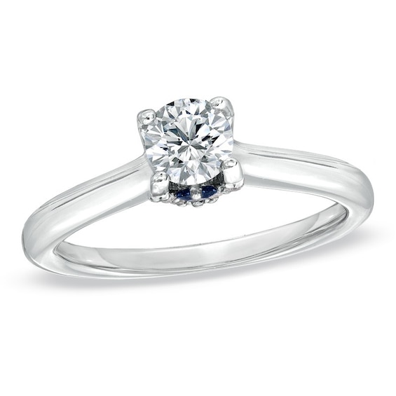 Previously Owned - Vera Wang Love Collection 5/8 CT. T.w. Diamond Engagement Ring in 14K White Gold
