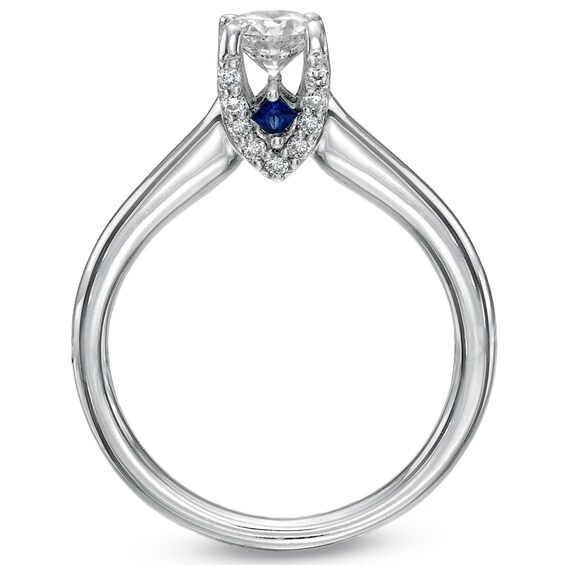 Previously Owned - Vera Wang Love Collection 5/8 CT. T.w. Diamond Engagement Ring in 14K White Gold