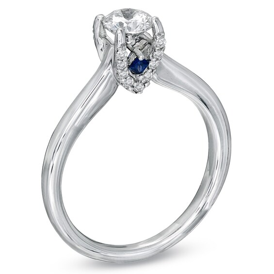 Previously Owned - Vera Wang Love Collection 5/8 CT. T.w. Diamond Engagement Ring in 14K White Gold