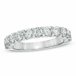 Previously Owned - 1-1/2 CT. T.W. Diamond Anniversary Band in 14K White Gold