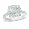 Thumbnail Image 1 of Previously Owned - Vera Wang Love Collection 1-1/5 CT. T.W. Princess-Cut Diamond Frame Engagement Ring in 14K White Gold
