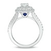 Thumbnail Image 3 of Previously Owned - Vera Wang Love Collection 1-1/5 CT. T.W. Princess-Cut Diamond Frame Engagement Ring in 14K White Gold