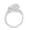 Thumbnail Image 4 of Previously Owned - Ever Us® 2 CT. T.W. Two-Stone Diamond Bypass Frame Ring in 14K White Gold