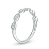 Thumbnail Image 1 of Previously Owned - 1/8 CT. T.W. Diamond Teardrop Vintage-Style Stackable Band in 10K White Gold