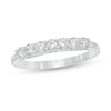 Previously Owned - Zales Private Collection 1/2 CT. T.w. Colourless Diamond Seven Stone Wedding Band In 14K White Gold