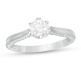 Previously Owned - 3/4 CT. T.W. Diamond Engagement Ring in 14K White Gold
