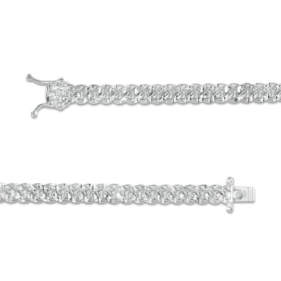 Previously Owned - Men's 6.0mm Diamond-Cut Cuban Link Chain Necklace in Solid Sterling Silver - 22"
