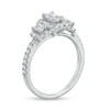 Thumbnail Image 3 of Previously Owned - 1 CT. T.W. Emerald-Cut Diamond Frame Past Present Future® Engagement Ring in 14K White Gold
