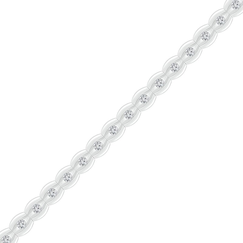 Main Image 1 of Previously Owned - 1 CT. T.W. Diamond Tennis Bracelet in 10K White Gold