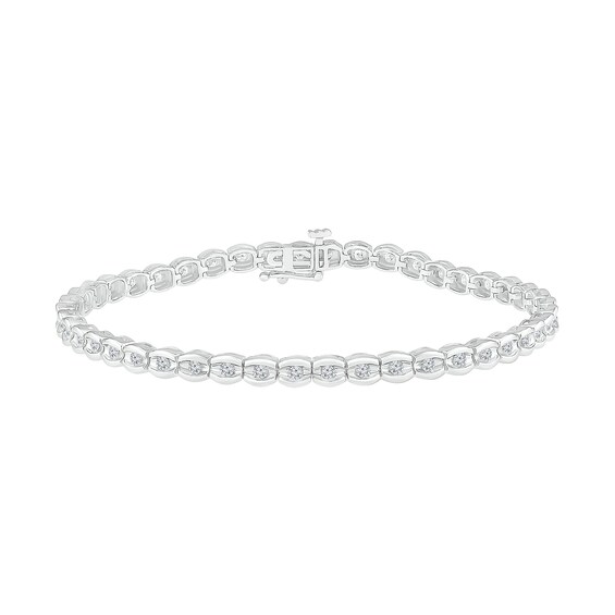 Previously Owned - 1 CT. T.w. Diamond Tennis Bracelet in 10K White Gold