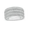 Thumbnail Image 1 of Previously Owned - 1 CT. T.W. Diamond Multi-Row Anniversary Band in 10K White Gold