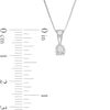 Thumbnail Image 4 of Previously Owned - 1/2 CT. T.W. Diamond Solitaire Pendant and Stud Earrings Set in 10K White Gold (I/I3)
