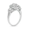Thumbnail Image 3 of Previously Owned - 1 CT. T.W. Diamond Past Present Future® Double Oval Frame Engagement Ring in 10K White Gold