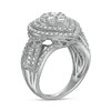 Thumbnail Image 3 of Previously Owned - 2 CT. T.W. Pear Multi-Diamond Double Frame Vintage-Style Engagement Ring in 10K white Gold