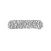 Thumbnail Image 4 of Previously Owned - Marilyn Monroe™ Collection 1/2 CT. T.W. Diamond Geometric Anniversary Band in 14K White Gold