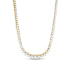 Thumbnail Image 1 of Previously Owned - 3 CT. T.W. Diamond Graduated Tennis Necklace in 10K Gold - 16"