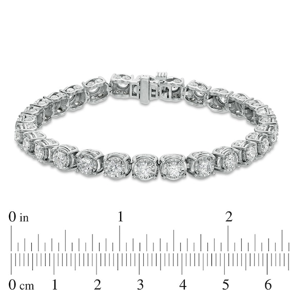 Previously Owned - 10 CT. T.w. Diamond Tennis Bracelet in 10K White Gold