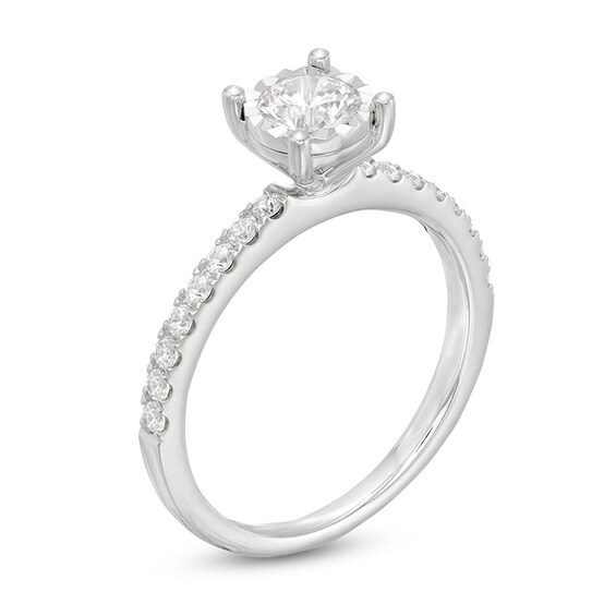 Previously Owned - 3/4 CT. T.w. Diamond Engagement Ring in 14K White Gold