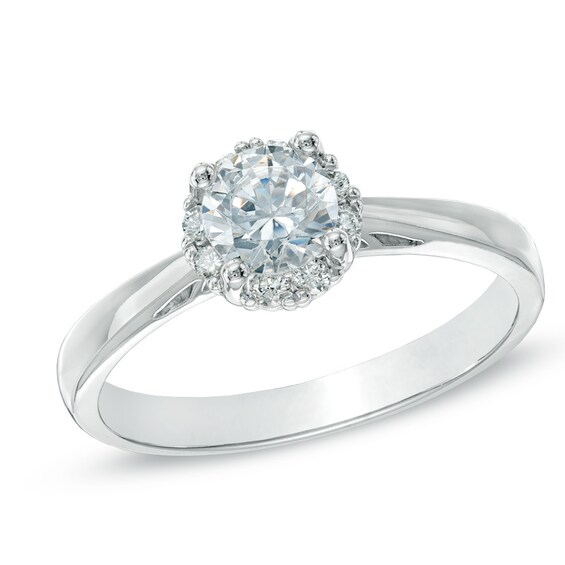Previously Owned - 3/4 CT. T.w. Diamond Engagement Ring in 14K White Gold