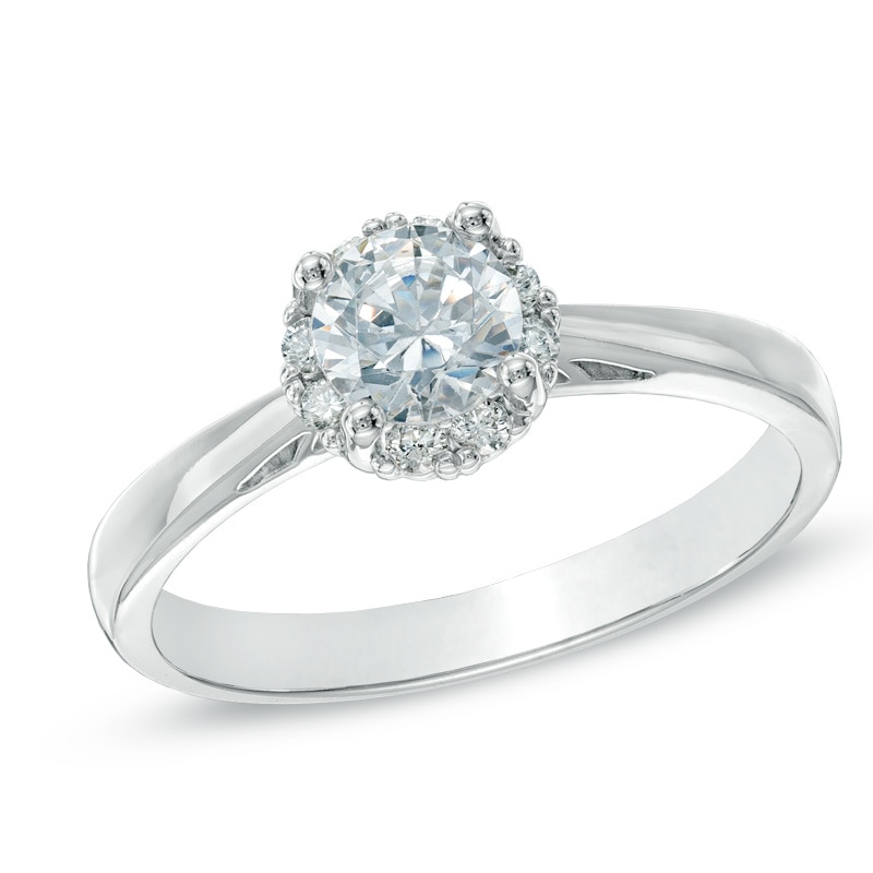 Main Image 1 of Previously Owned - 3/4 CT. T.W.  Diamond Engagement Ring in 14K White Gold