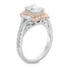 Thumbnail Image 2 of Previously Owned - Vera Wang Love Collection 1-5/8 CT. T.W. Emerald-Cut Diamond Split Shank Ring in 14K Two-Tone Gold
