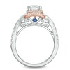 Thumbnail Image 3 of Previously Owned - Vera Wang Love Collection 1-5/8 CT. T.W. Emerald-Cut Diamond Split Shank Ring in 14K Two-Tone Gold