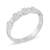 Thumbnail Image 2 of Previously Owned - 1/2 CT. T.W. Diamond Flower Anniversary Band in 14K White Gold