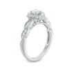 Thumbnail Image 2 of Previously Owned - 5/8 CT. T.W. Diamond Orbit Frame Twist Vintage-Style Engagement Ring in 14K White Gold - Size 7