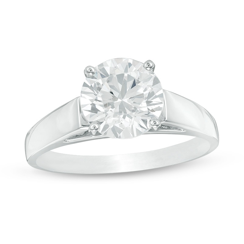 Main Image 1 of Previously Owned - 2 CT. Diamond Solitaire Engagement Ring in 14K White Gold