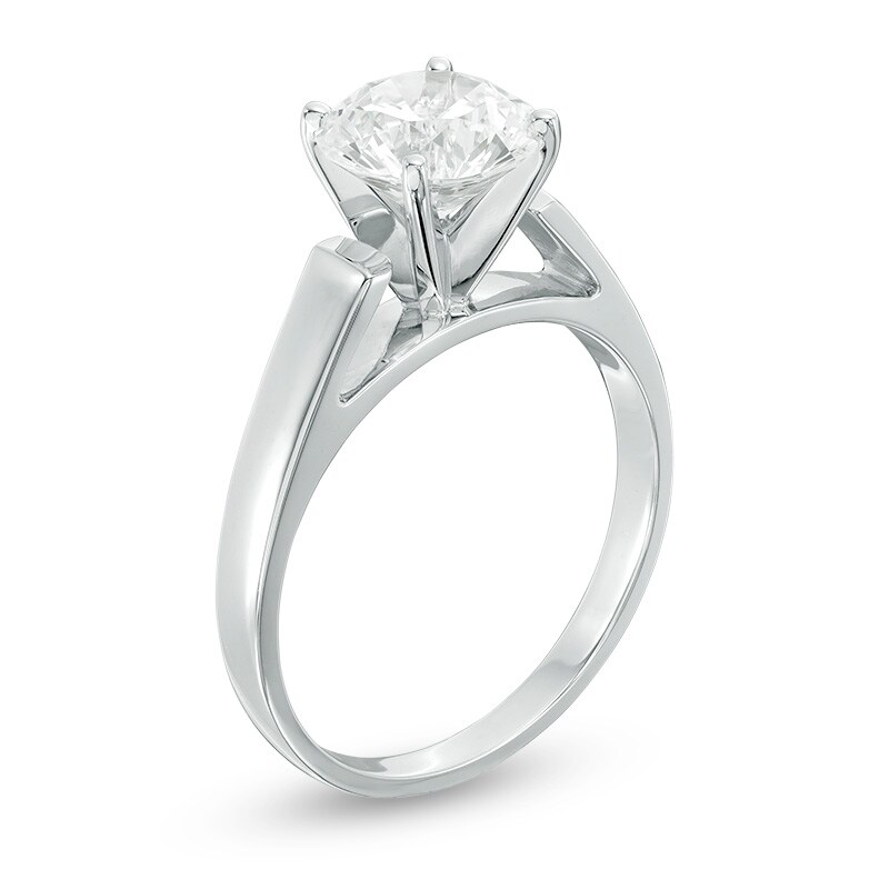 Main Image 2 of Previously Owned - 2 CT. Diamond Solitaire Engagement Ring in 14K White Gold