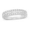 Previously Owned - 3/8 CT. T.w. Diamond Double Row Band In 14K White Gold