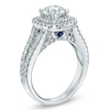 Thumbnail Image 3 of Previously Owned - Vera Wang Love Collection 2 CT. T.W. Diamond Frame Split Shank Engagement Ring in 14K White Gold