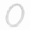 Thumbnail Image 3 of Previously Owned - 1/4 CT. T.W. Baguette and Round Diamond Alternating Band in 14K White Gold