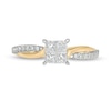 Thumbnail Image 4 of Previously Owned - 1/2 CT. T.W. Princess-Cut Quad Diamond Twist Shank Engagement Ring in 14K Gold