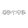Thumbnail Image 4 of Previously Owned - 3/4 CT. T.W. Pear-Shaped and Round Diamond Alternating Band in 14K White Gold