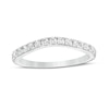 Thumbnail Image 1 of Previously Owned - 3/8 CT. T.W. Diamond Contour Anniversary Band in 14K White Gold