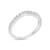 Thumbnail Image 3 of Previously Owned - 3/8 CT. T.W. Diamond Contour Anniversary Band in 14K White Gold