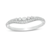 Thumbnail Image 1 of Previously Owned - 1/5 CT. T.W. Diamond Five Stone Contour Anniversary Band in 10K White Gold