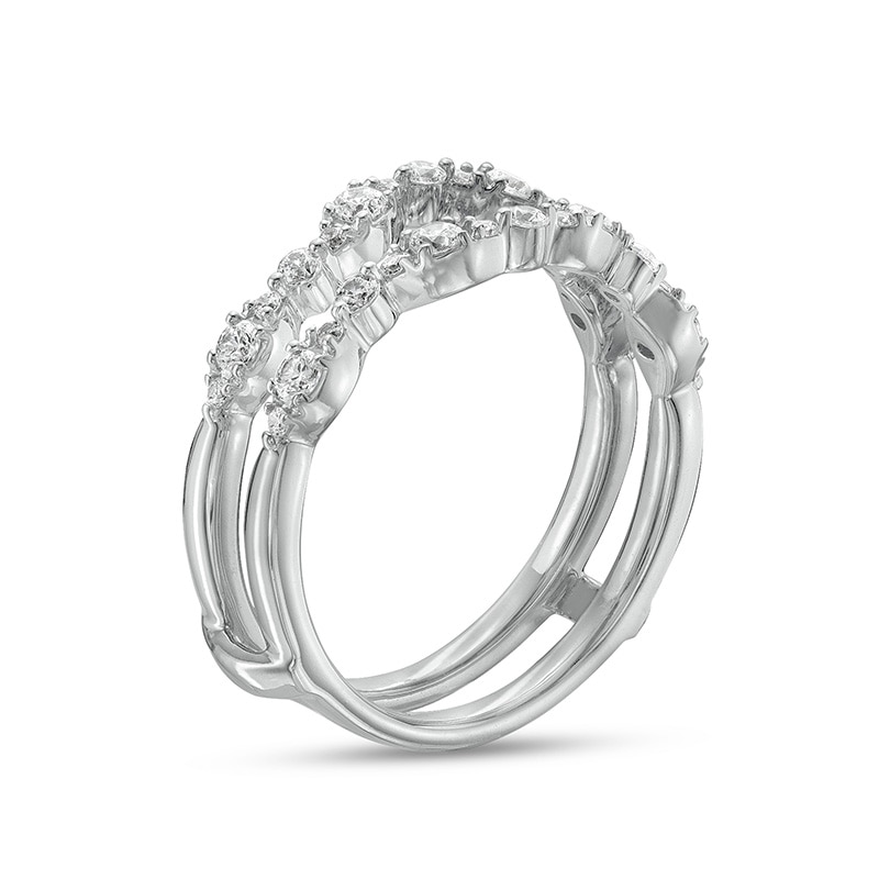 Main Image 2 of Previously Owned - 1/2 CT. T.W. Composite Marquise Diamond Solitaire Enhancer in 14K White Gold