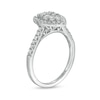 Thumbnail Image 3 of Previously Owned - 1/2 CT. T.W. Composite Pear-Shaped Diamond Frame Engagement Ring in 10K White Gold