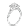 Thumbnail Image 3 of Previously Owned - 1/2 CT. T.W. Princess-Cut Diamond Double Frame Split Shank Engagement Ring in 10K White Gold