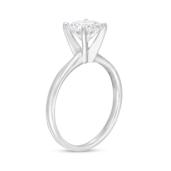 Previously Owned - 1-1/2 CT. T.w. Diamond Solitaire Engagement Ring in 14K White Gold (I/I2)