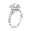 Thumbnail Image 3 of Previously Owned - 2 CT. T.W. Emerald-Cut Diamond Octagonal Frame Engagement Ring in 14K White Gold (I/SI2)