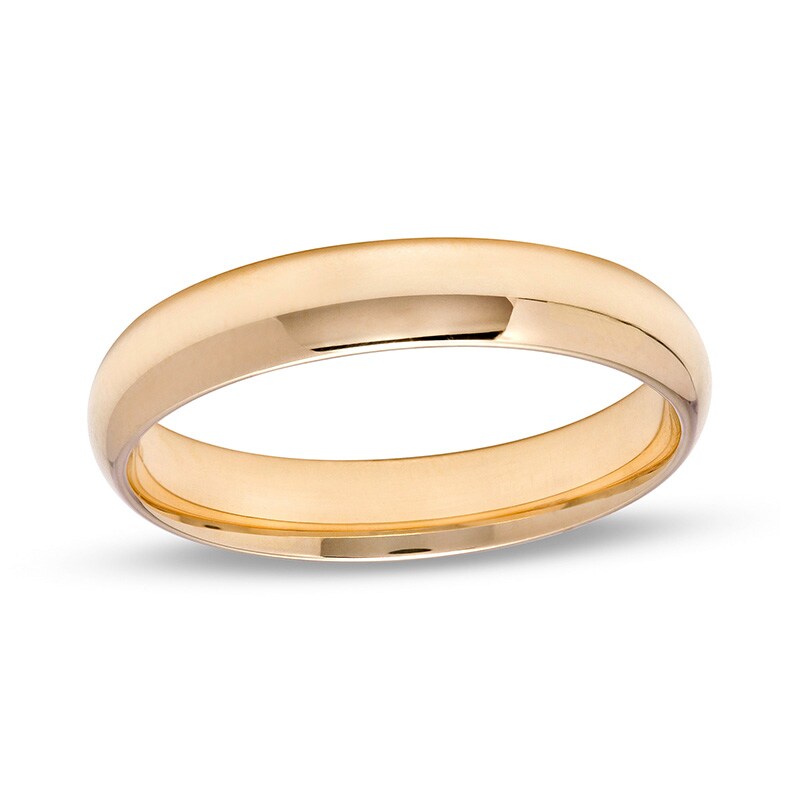 Main Image 1 of Previously Owned - 4.0mm Low Dome Comfort-Fit Wedding Band in 10K Gold