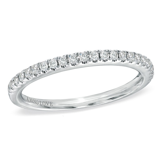Previously Owned Vera Wang Love Collection 1/4 CT. T.w. Diamond Band in 14K White Gold