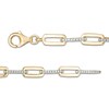 Thumbnail Image 3 of Previously Owned 1/2 CT. T.W. Diamond Paper Clip Link Bracelet in 10K Gold - 7.5"
