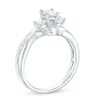 Thumbnail Image 2 of Previously Owned 1/2 CT. T.W. Princess-Cut Diamond Three Stone Swirl Engagement Ring in 14K White Gold