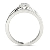 Thumbnail Image 3 of Previously Owned 1/4 CT. T.W. Composite Diamond Cushion Frame Bridal Set in 14K White Gold